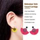 thumbnail image 5 of Guardurnaity 1 par de pendientes de borla, colgantes de orejas colgantes con estilo, accesorio de moda, adorno de joyería, pendiente de niña para Ropa, zapatos y accesorios Miscelánea Rosado Guardurnaity AP009873-12B, 5 of 6