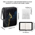 thumbnail image 3 of ALAZA Cat at Starry Trading Card Binder 4 Pocket Cards Collection Album 400 Folder Holder, 3 of 6