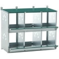 thumbnail image 7 of DECMAY Metal Chicken Nesting Boxes, 3/4/6/8 Compartment Galvanized Coop with Roll-Out Design, 7 of 7