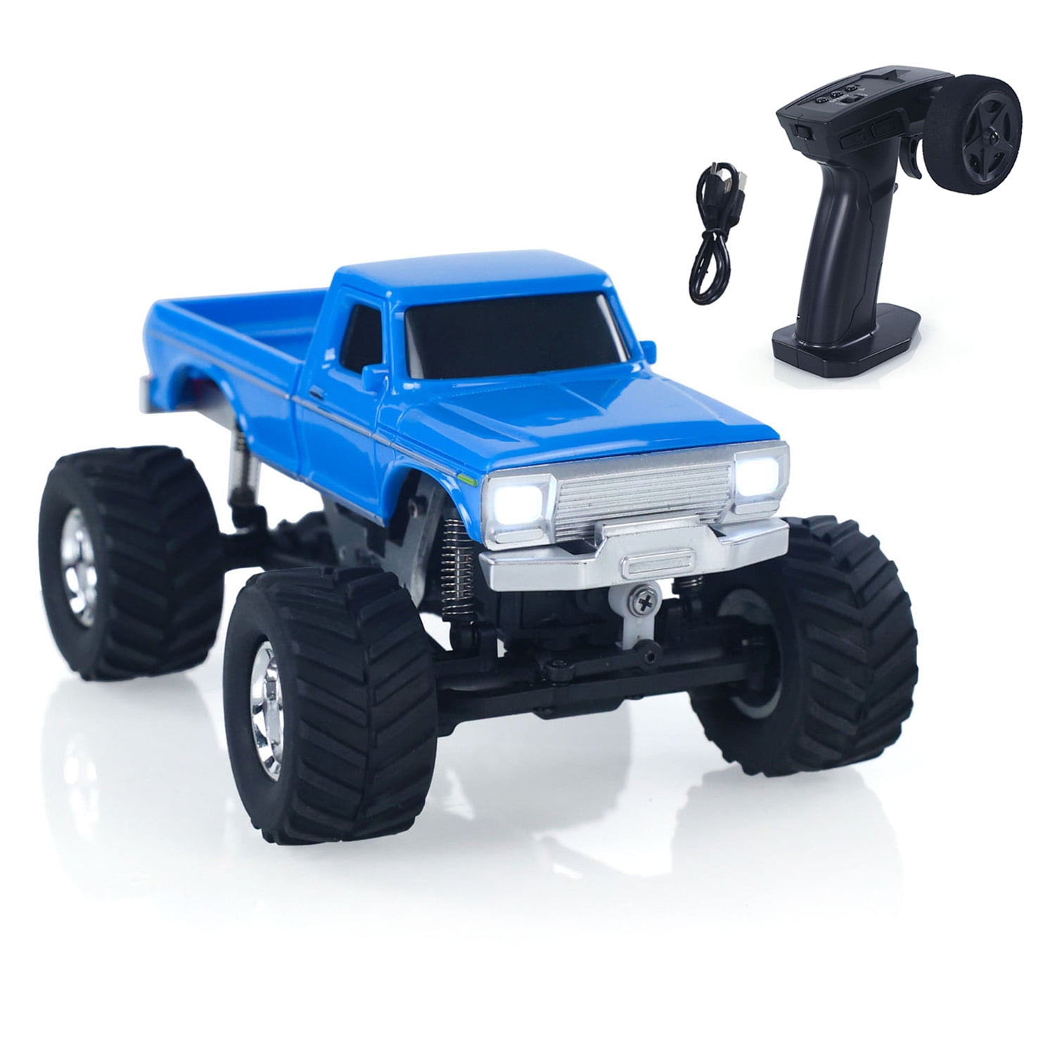 JABAILE 3602 1/36 4WD 2.4G Radio Controlled Off Road Vehicles Mini Crawler Car Battery Lights RTR RC Toys Model Children Gift