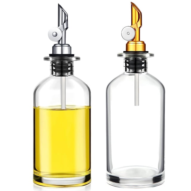 Dispensador de aceite de oliva para cocina, dispensador de contrapeso, dispensador de botellas de vidrio para cocina, botella de aceite de oliva