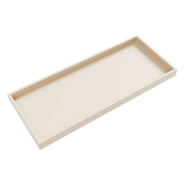 Silicone Bathroom Vanity Tray Soap Dispenser Tray Countertop Storage for Shampoo
