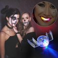 thumbnail image 3 of Dentaduras postizas parpadeantes de Halloween, dientes extraños parpadeantes, aparatos de ortodoncia parpadeantes con luz LED, dientes novedosos para cosplay --- Código de modelo 24486, 3 of 5
