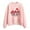 Pink, variant on FASHOFT Womens Valentines Day Sweatshirt Casual Heart Graphics Shirt Long Sleeve Pullover Loose Crewneck Cute Love Printed Tops Pink L
