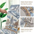 thumbnail image 5 of Yayeee 2 Pack Dining Chair Covers Stretch Parson Chairs Slipcovers Seat Protector, Blue Snowy Mountain, 5 of 6