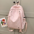 thumbnail image 2 of FUZHIQ Basic School Backpack for Ages 6-14 Waterproof Dual Side Storage Pockets Breathabl Straps Casual Student Bookbag, Pink, 2 of 8