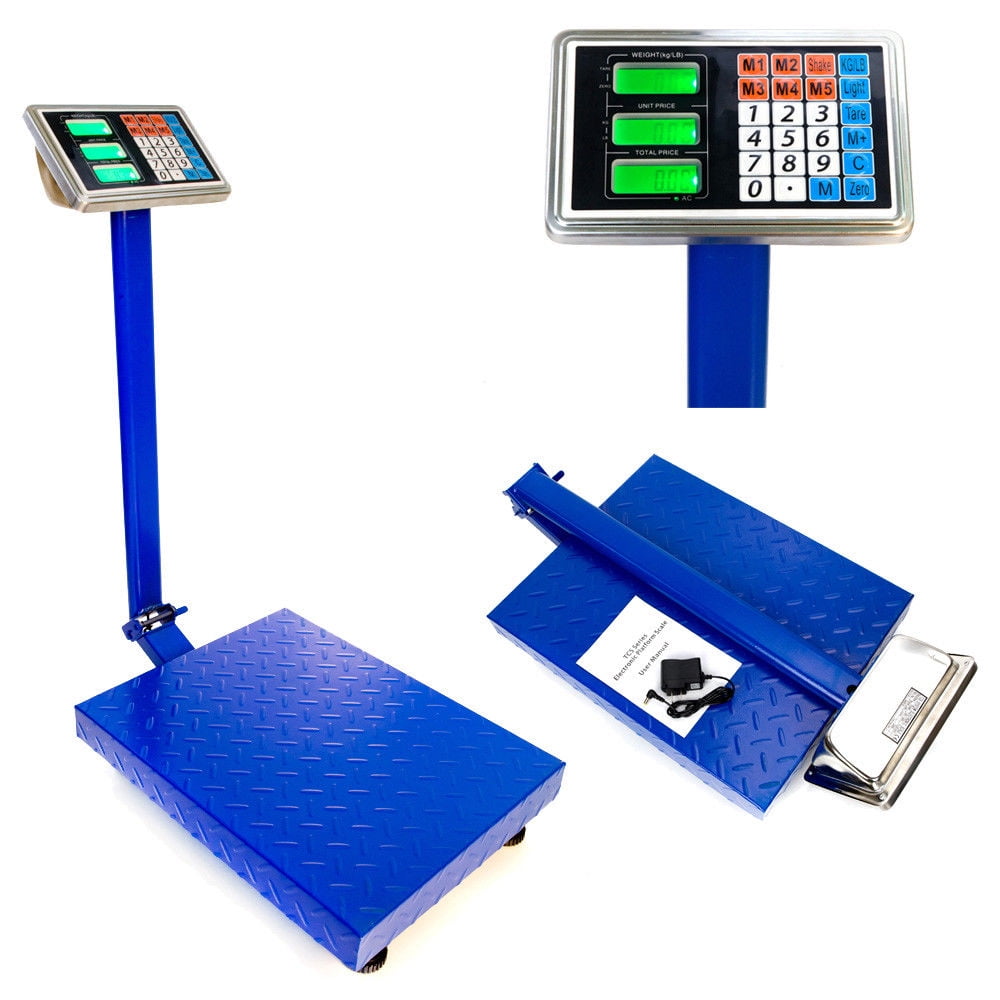Heavy Duty LCD Digital Floor Postal Parcel Platform Scales 300KG/660lb 