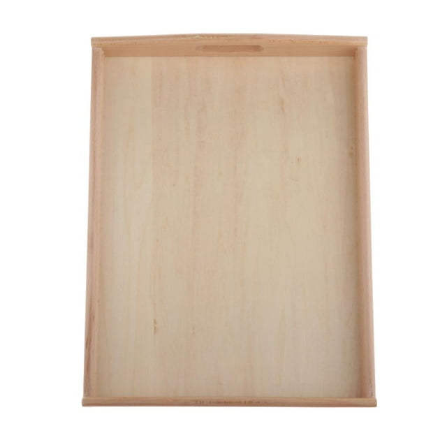 Bandeja de madera Montessori bandeja rectangular para servir bandeja de desayuno fuente para servir perfke Bandeja Montessori para niños pequeños