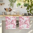 thumbnail image 4 of Spring Peach Flowers Kitchen Towels Set of 1, Pink Botanical Floral Leaves Branch Absorbent Dish Towels for Kitchen, Microfiber Hand Towel, Quick Drying Tea Towel for Cleaning Decorative Dishcloths, 4 of 7