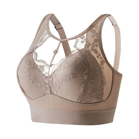 Juslio Minimizer Bras for Women Without Steel Ring Bras Padded Solid Sexy Bra Everyday Bras
