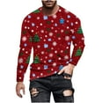 thumbnail image 2 of Aimik Hanes Mens Ugly Christmas Sweaters Casual Christmas Print Pullover Crew Neck Long Sleeve Shirts Fashion Oversized Sweatshirts-Multicolor XXL, 2 of 5
