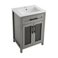thumbnail image 4 of Calice 24" Bathroom Vanity in Carbon Grey, 4 of 5