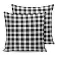 thumbnail image 7 of Outdoor Throw Pillow Cover Farmhouse Black and White Buffalo Plaid Waterproof Cushion Covers 2 Pack Farm Lattice Tartan Pillow Cases Home Decoration for Patio Garden Couch Sofa, 7 of 7