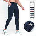 thumbnail image 2 of Pantalones deportivos para hombre, pantalones secos rápidos elásticos ajustados para correr, entrenamiento de baloncesto, pantalones inferiores para exteriores, pantalones de senderismo, 2 of 5
