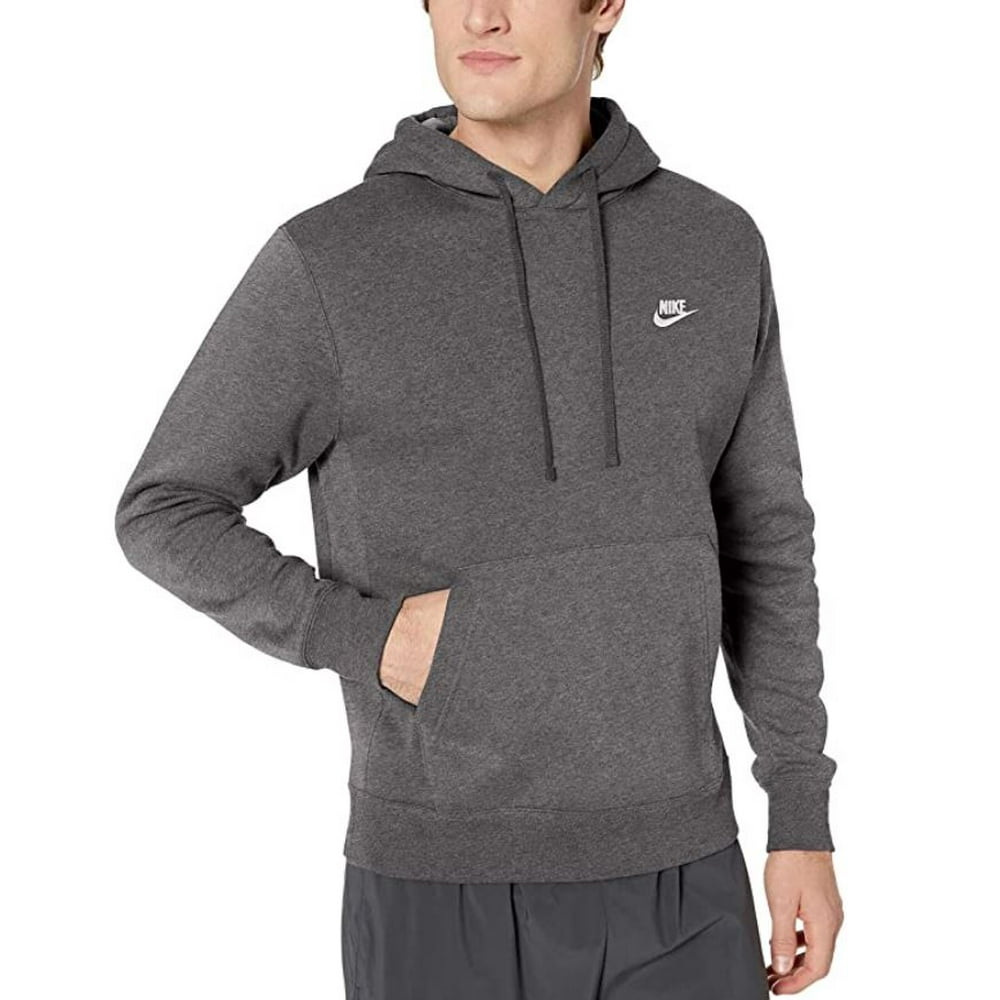 Nike - Nike Sportswear Men's Club Fleece Pullover Hoodie , Charcoal ...