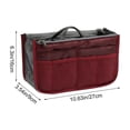 thumbnail image 3 of Bolsa Organizadora de Viaje con Doble Cremallera, Bolsillos de Malla Transparente y Diseño Multicompartimento: Bolsa de Almacenamiento Plegable de Poliéster para Cosméticos, Artículos de Aseo, Papele, 3 of 6
