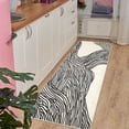 thumbnail image 2 of Modern Washable Runner Rug - Abstract Striped Carpet, Non-Slip Low Pile, Mark Resistant, Machine Washable Accent Rug - Entryway, Hallway, Kitchen, Laundry, Bedroom, Living Room, 2 of 51