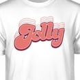 thumbnail image 2 of Teelocity Jolly Repeat Graphic T-Shirt (Large - Standard Fit, White Red Art), 2 of 4