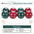 thumbnail image 3 of Juego de bolas de petanca Apudarmis, kit de 8 bolas de poliresina de 10,7 cm, 3 of 9