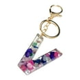 thumbnail image 1 of WREESH Mother's Day Custom Creative Keyring Clasp 26 English Letter Pendant Keyring, 1 of 9