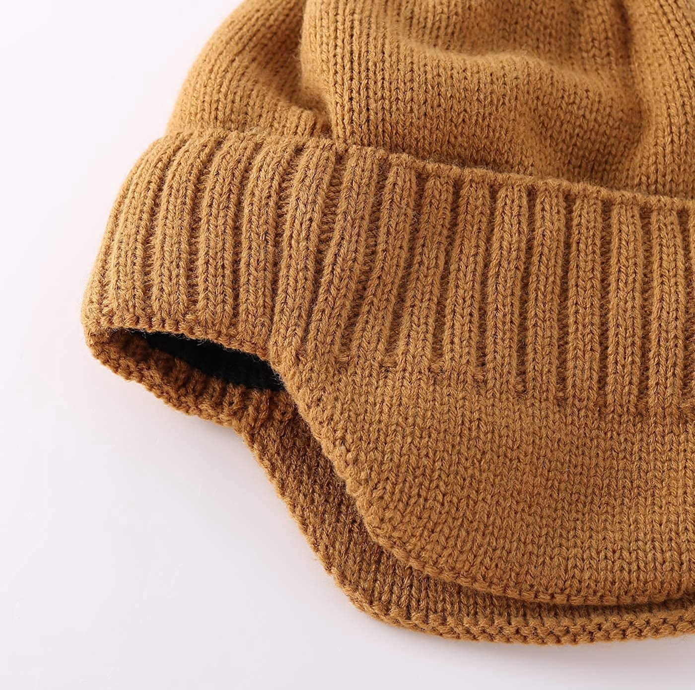 Mens Winter Hat Knit Earflap Hat 