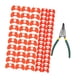 thumbnail image 4 of 60pcs Peepers sin piñes anteojos anti - con alicates dispositivos agrícolas ofrece herramienta anti -glasses para pollos, 4 of 9