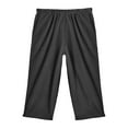 thumbnail image 6 of CATALOG CLASSICS Womens Capri Pants with pockets Elastic Waist Pants - Black, 1X, 6 of 6