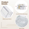 thumbnail image 5 of Acrylic Kitchen Drawer Organizer, Expandable Silverware Holder, Utensil & Cutlery Tray with Knife Storage, Flatware Utensils Holder, 7 to 9-Compartment Kitchen Drawer Organizer for Spoon, 5 of 6