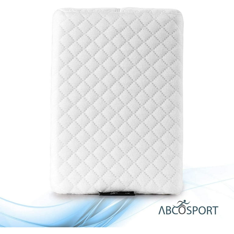 Abco Tech Memory Foam Knee Pillow Wedge for Sleeping Ankle Support Hip Back Leg Pain Relief Washable Cover Walmart