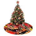 thumbnail image 4 of Falda para árbol de Navidad con forma de bola de dragón, suave y divertida, decoración navideña navideña de granja de 48", 4 of 4