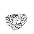 thumbnail image 4 of Oxidized Filigree Cutout Cross Wide Ring 925 Sterling Silver Band Jewelry Female Male Unisex Size 10, 4 of 4