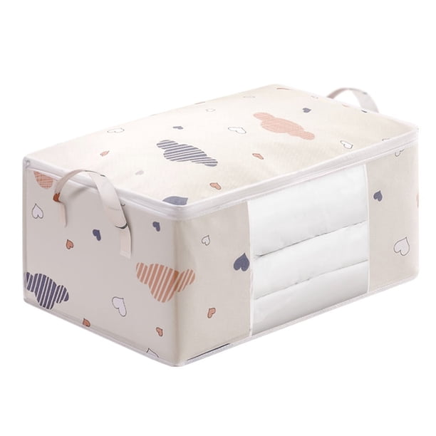 Bolsa de almacenamiento de edredones grande, organizador de ropa de edredones de armario a prueba de polvo, bolsas de clasificación de mantas para el hogar, caja de almacenamiento móvil para ropa de