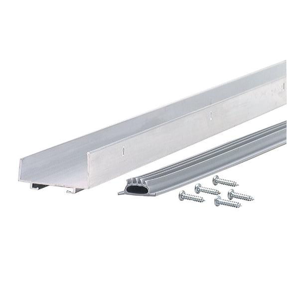 M-D Building Products U-Shaped Door Bottom Vinyl Seal - Easy Installation - 1 Piece, 36" — Residential Use, Standard Application