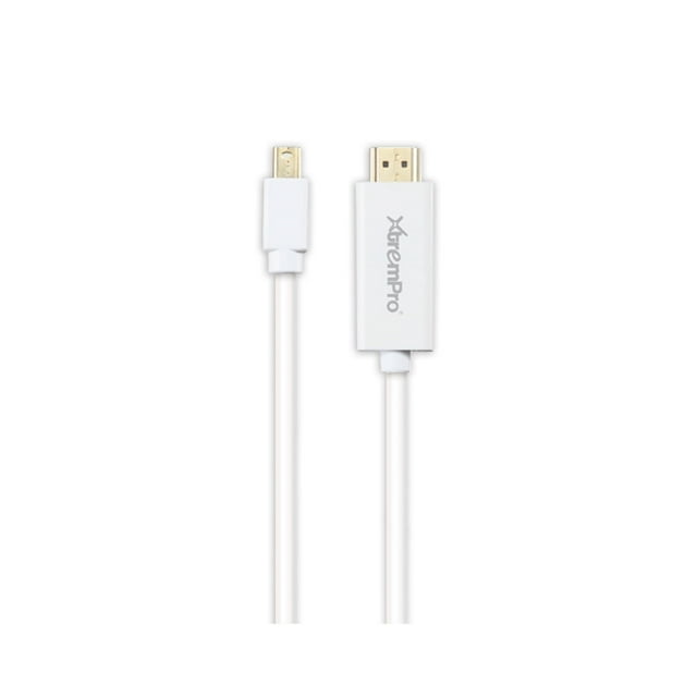 XTREMPRO 11166 ACTIVE MINI DISPLAYPORT1.2 TO HDMI 2.0 CABLE-10FT (WHITE)