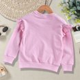 thumbnail image 6 of Sopiago Toddler Girl Sweatshirt Long Sleeve Shirts Cute Ruffle Shoulder Crewneck Sweater Pullover Tops Pink,18-24 Months, 6 of 7