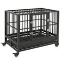 thumbnail image 1 of PawHut Cage pour Chien en Acier Robuste de 36 Pouces, Chenil Cage pour Animal, Gris, 1 of 10