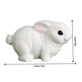 thumbnail image 3 of Huanglei Micro Ornaments Cute Animals Realistic Rabbit Micro Rabbit Gardening Resin Accessories, 3 of 9