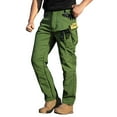 thumbnail image 5 of Mens Cargo Pants Waterproof Flexcamo Hiking Pants Outdoor Ripstop Hunting Fleece Lined Pants Multi Pockets, 5 of 8