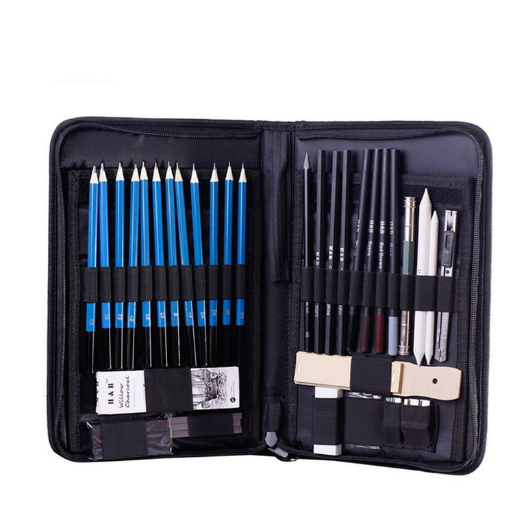 40 Pieces Professional Drawing Sketch Pencils Watercolor Eraser Pencil Art  Tools for Colouring Shading Beginners Sketching Drawing 