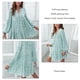 thumbnail image 5 of Vestido floral con escote en V, vestido floral de verano para mujer, vestido corto con botones en la parte delantera, vestido floral suelto, confiabilidad excepcional, 5 of 6