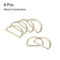 thumbnail image 3 of Metal D Rings Buckle, 8 Pack 40mm(1.57") 2.6mm Thick Welded D Rings Buckle, Gold Tone, 3 of 5