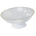thumbnail image 1 of Cuenco de Pedestal Redondo BLESIY Frutero Transparente Plato Decorativo Soporte de Exhibición de Postres L, 1 of 8
