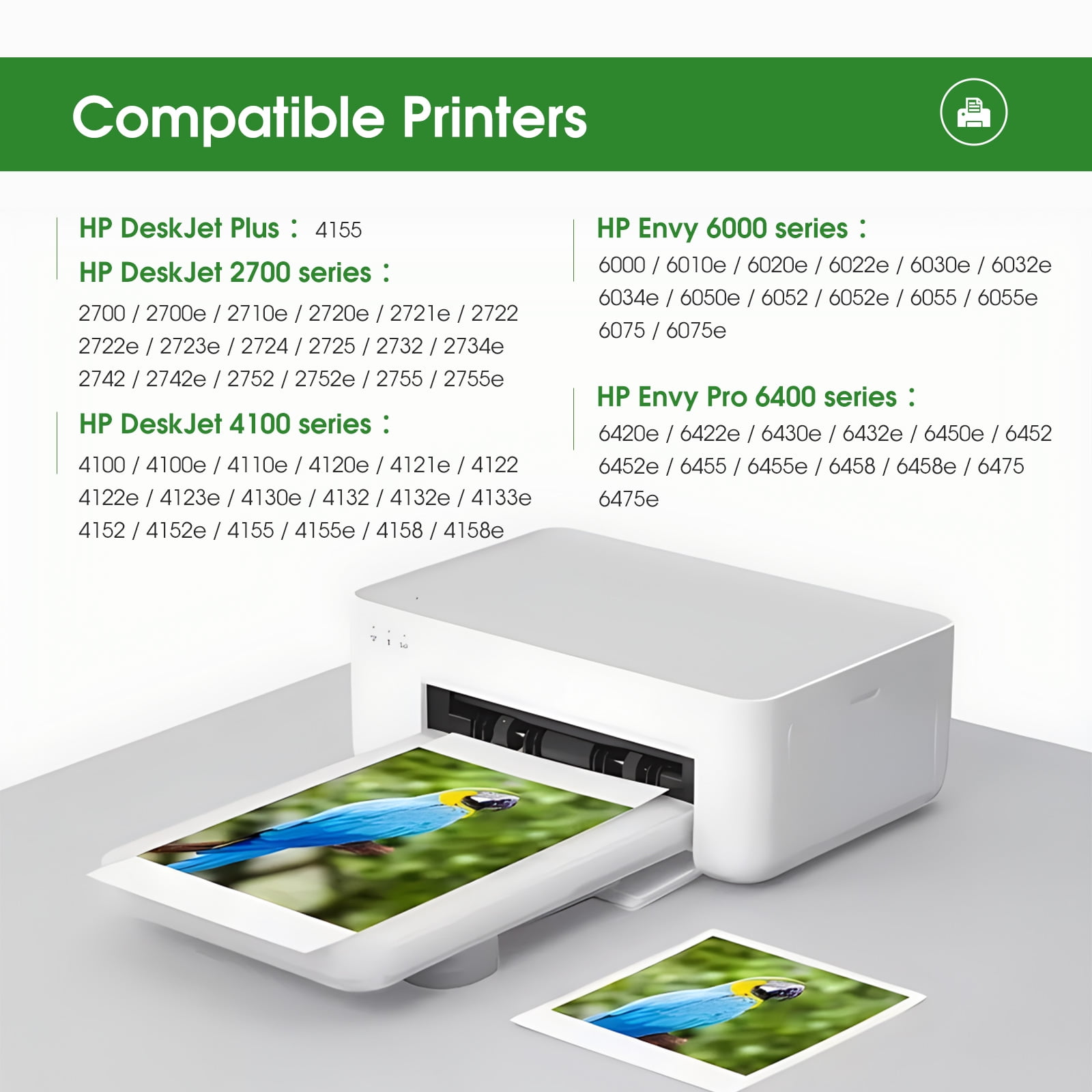 67 Ink Cartridge Compatible for HP 67 67xl Ink Cartridges for HP Deskjet 2742e 2752e 2755e (Black, Tri-Color)