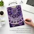 thumbnail image 5 of FMSHPON Boho Mandala Clipboard Hardboard Wood Nursing Clip Board and Pull for Standard A4 Letter 13x9 inches, 5 of 8