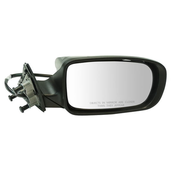 TRQ Passenger Side Power Heated Mirror Paint to Match Smooth Black Fits 2011-2020 Dodge Charger CH1321387
