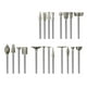thumbnail image 5 of Juego de Talla de Piedra de Diamante, 20 Piezas Kits de Pulido Accesorios de Herramientas Rotativas con VáStago de 1/8 Pulgadas para Tallar, 5 of 5