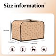 thumbnail image 4 of Toaster Covers 2 Slice, Cartoon Cute Corgi Funny Brown Waterproof Bread Machine Cover Fits for Standard 2 Slice Toasters, Home Decor Toaster Protection with Hanging Rope, 4 of 7