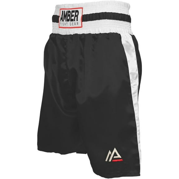 Champion Pro Style Boxing Kickboxing Muay Thai MMA Training Shorts, Full-Length Trunks with Side Splits Lightweight & Durable for Gym & Fight Training, Red, Large