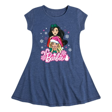 

Barbie - Holidays & Christmas - Friends Celebration - Toddler & Youth Girls Fit & Flare Dress