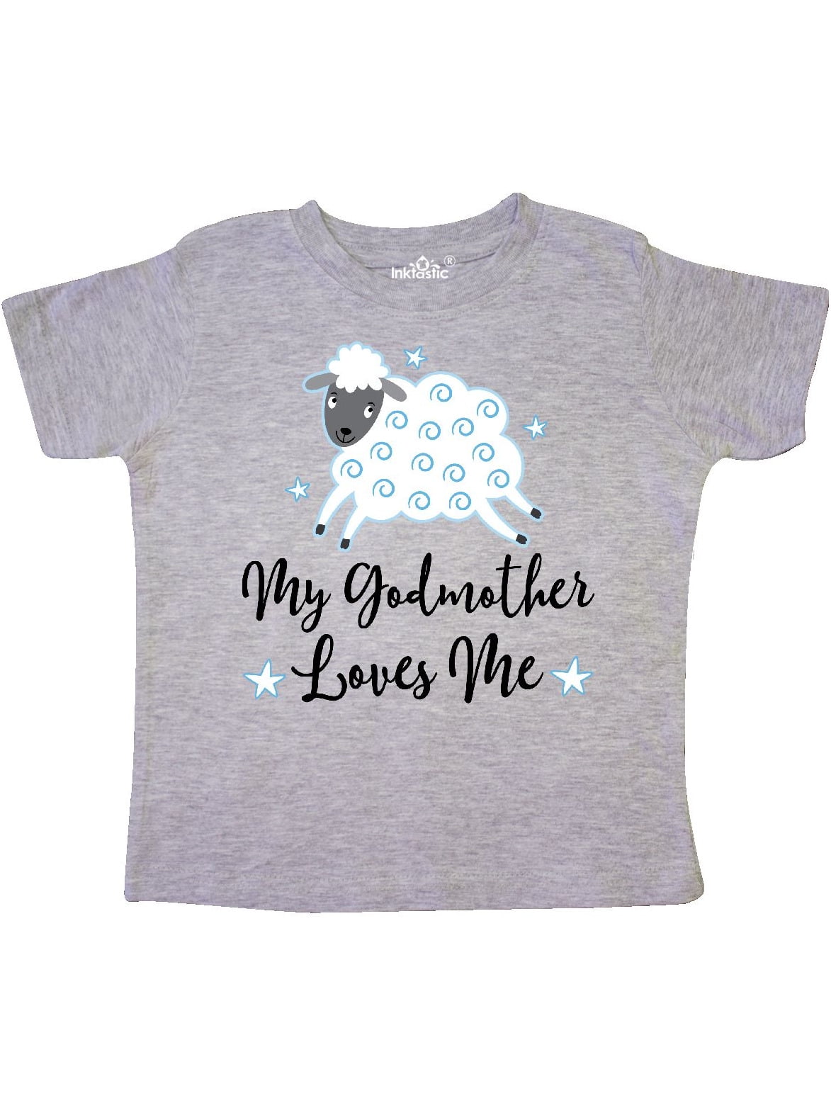 INKtastic Godmother Gift For Godson Lamb Toddler TShirt